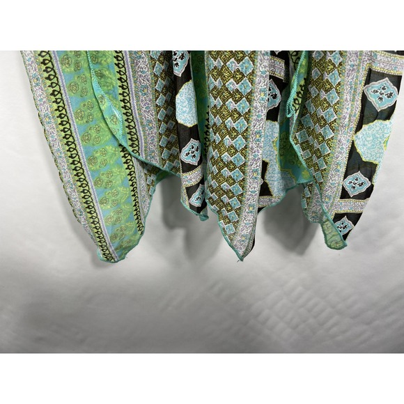 Rave Women's Vintage Y2K Babydolll Boho Sleeveless Blouse Small USA Made - Picture 3 of 5